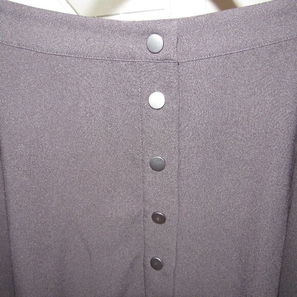 Avec Les Filles Black Mini Skirt Womens 0 Button Down Front - Picture 4 of 7